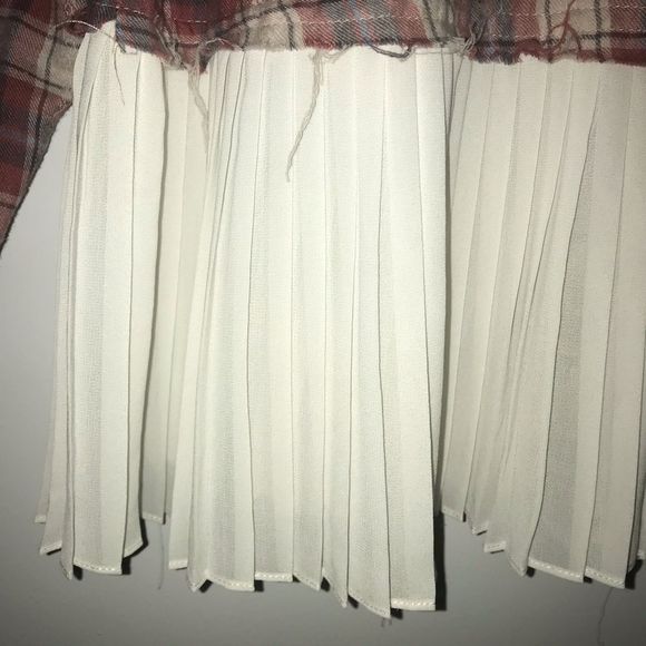 Gimmicks by BKE Mixed Media Plaid Shirt Small S - Picture 6 of 8